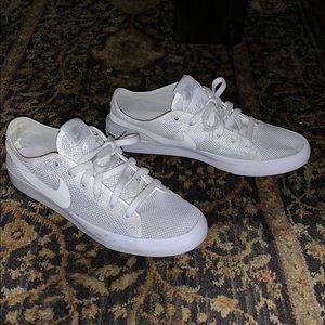 White Mesh Nike Sneakers